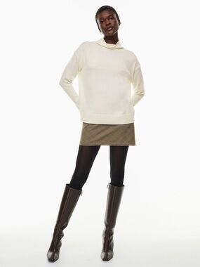 100% Cashmere Slouchy Green Sweater Wilfred